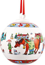 Hutschenreuther Maxikugel XXL Weihnachtskugel Weihnachtsidylle 2013 Porzellan