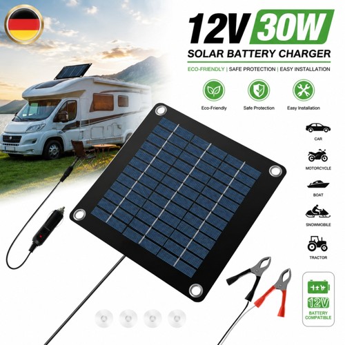 12v 30w solarpanel ladegerät - 12v,