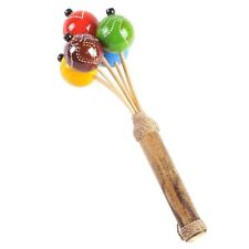 Rassel Shaker Maracas Holz Rhythmus Klang Instrument Percussion Kinderrassel