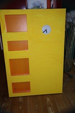Ikea JAGGA Magnettafel von 1999 gelb bemalt + orange *** Art. Nr. 18951
