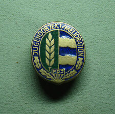 DDR Abzeichen - FDJ - Jugendobjekt Melioration