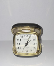 Reisewecker Europa 2 Jewels klappbar Handaufzug funktionsfähg 70er Jahre Vintage