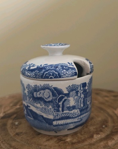 Spode blue italian senftopf - blue,