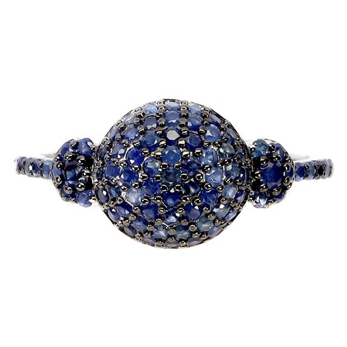 925 sterling silber ring blau - 925,