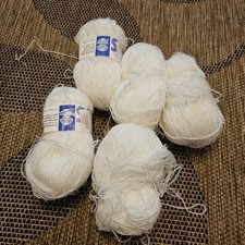 Strickgarn Effektgarn  Reste Weiß 