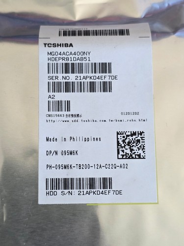 4tb toshiba mg04aca400ny - 4tb,
