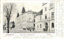 Ak Šluknov Schluckenau Region Aussig,  Neue Volks- und... - 4845860