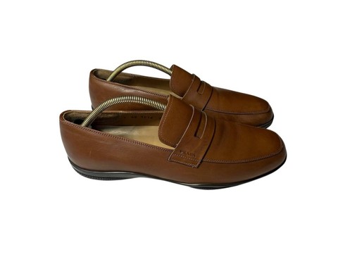 Prada leder loafer - prada, leder-loafer