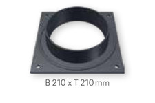 Anschlußstutzen von Schmid / Olsberg für Anheizbox