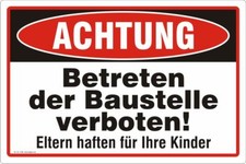 Betreten der Baustelle