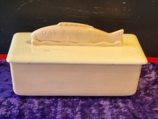 Antiker Heringstopf Rosa & Weiss V & B Villeroy & Boch Mettlach