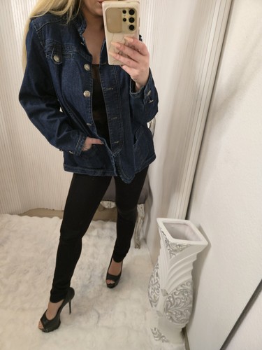 Thea plus jeans jacke - 42,