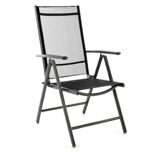 Klappstuhl schwarz rahmen - schwarz,