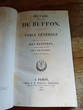 BUFFON: Allgemeine Tabelle der