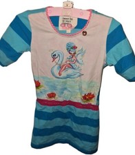 Mim-pi ?‍♀️süßes Mädchen Jersey Kleid?Sommerkleid ?‍♀️Gr.92/98?Schwan?‍♀Fee