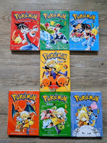 Pokémon manga rot blau - rot,, &