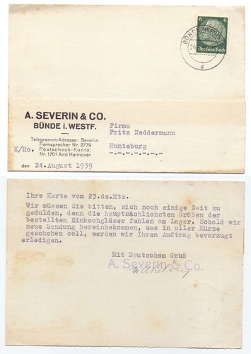 135919 postkarte severin - 135919, a.