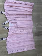 Vintage Leinen Mieder Straps Schnür Korsett Hüfthalter rose 90 cm Moderna