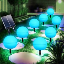 6X LED RGB Solar Gartenleuchte