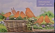 6 METALL - DEKO - STECKER "