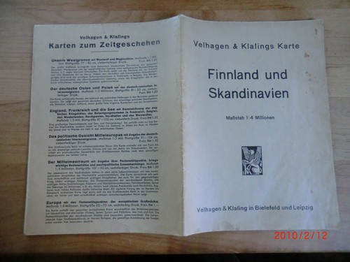Alte velhagen klasings karte - velhagen, &