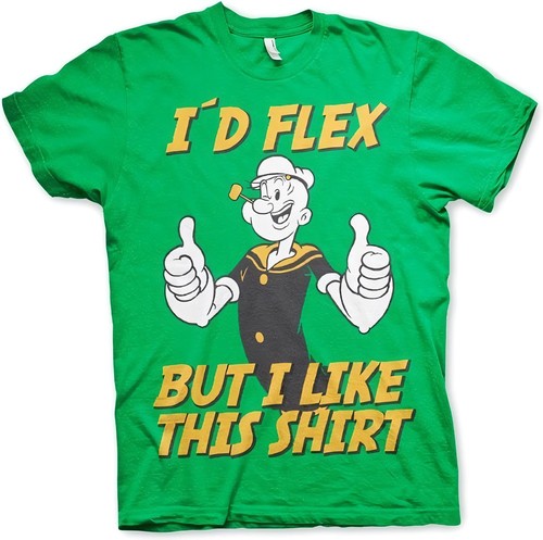 Popeye flex shirt green - popeye,