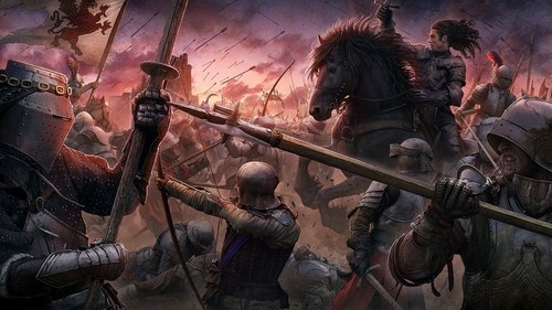 Leinwand gemälde krieg ritter - gemÄlde,
