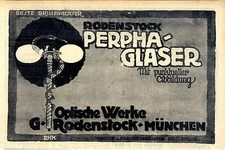 Optische Werke Rodenstock München Beste Brillengläser Historische Annonce 1918