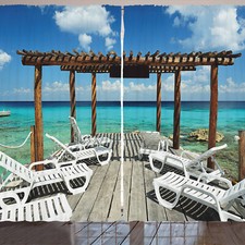 Reise rustikale gardine - reise,