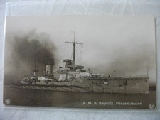 Ak, SMS Seydlitz, Panzerkreuzer, Echtfoto, Lempe, Kiel, ungelaufen