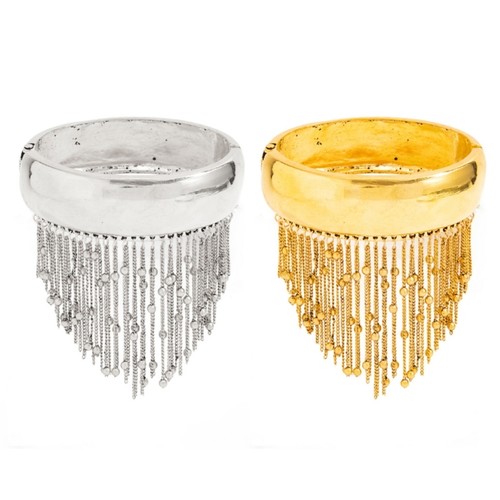 Stylish alloy fringe - alloy, bangle