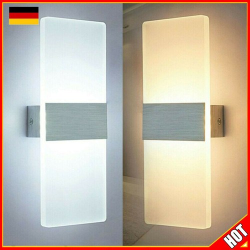 Led wandlampe acryl alu - wandlampe, 12w