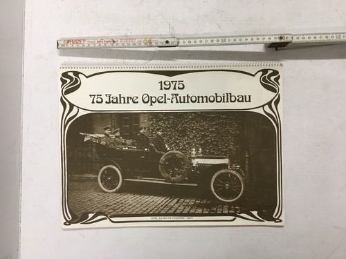 Opel kalender 1975 auto - opel,