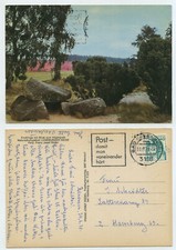 55991 - Lüneburger Heide - Findlinge - AK, gelaufen Bad Bevensen 30.6.1978