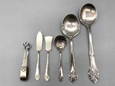 WELLNER BESTECK SET JUGENDSTIL ART DECO 90  VERSILBERT 6 TEILIG