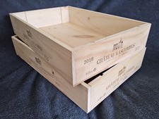 Set 2x 6er Weinkiste OHK Holzkiste Chateau Lascombes France Aufbewahrung DekoBox