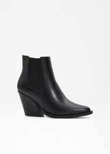 Cowboy Stiefeletten mit Blockabsatz Gr. 40 schwarz Damenstiefel Neu RW*