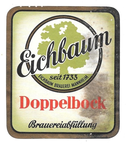 Bieretikett eichbaum brauerei - bieretikett, eichbaum-brauerei