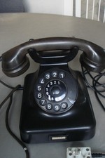 Bakelit Post Telefon W 48 mit Wählscheibe aus den 50er 60er Jahren