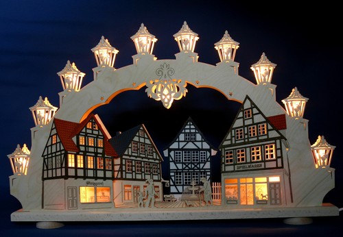 Led schwibbogen altstadt - 3d,