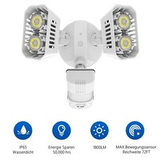 PIR 4 Modi 150W LED Strahler mit Bewegungsmelder Außenleuchte 230V IP65 CE
