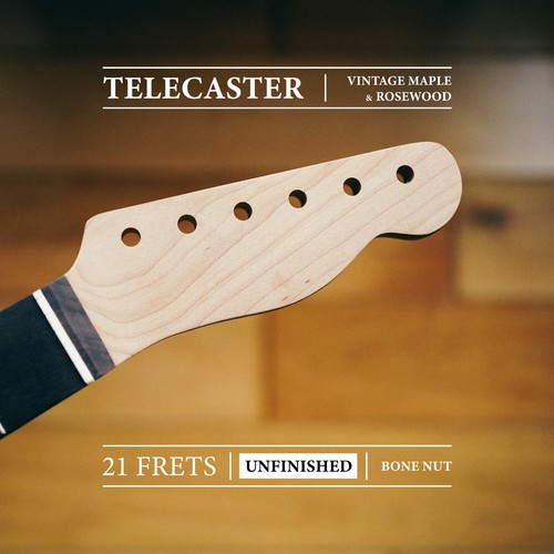 Telecaster hals roasted - telecaster,