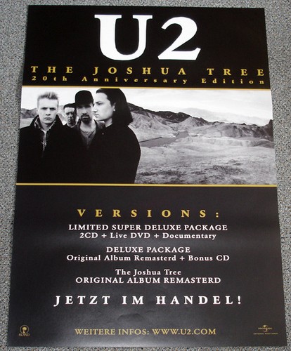 Original poster plakat u2 - -,