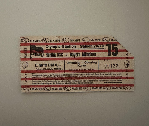 1978 ticket hertha - 1978/79,