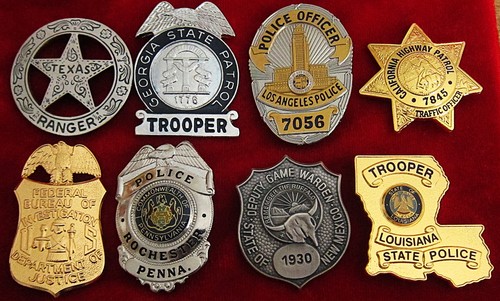 Obsolete police badges - ,
