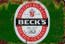 Blechschild Becks 20x30cm