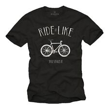 Cooles Fahrrad Herren T-Shirt mit Fixie - Männer Rennrad Biker Fahrradtrikot