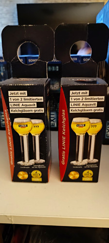 Linie aquavit kelchgläser set - linie,