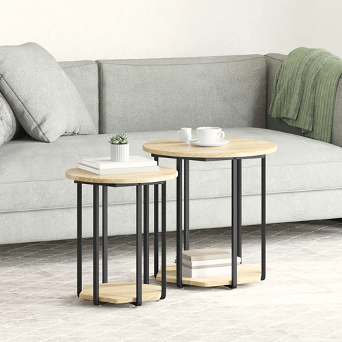 Beistelltisch set mit regal - beistelltisch-set,