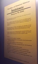 Altes Hinweisschild Schild Plaste Industrie DDR Hebezeuge Arbeitsschutz